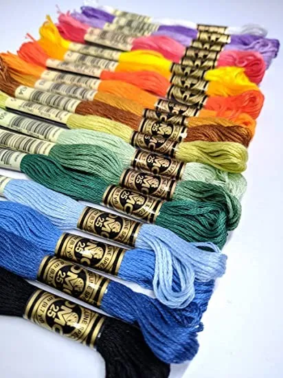 نخ گلدوزی و نخ عمامه برای دوخت عروسک نمدی